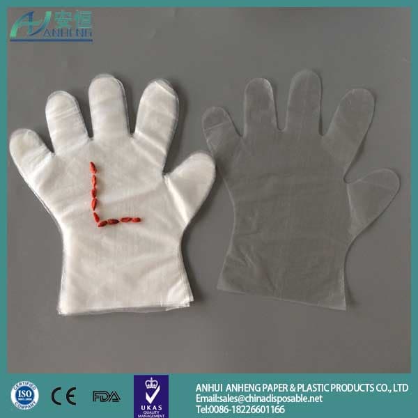 China wupplier Disposable plastic hdpe gloves